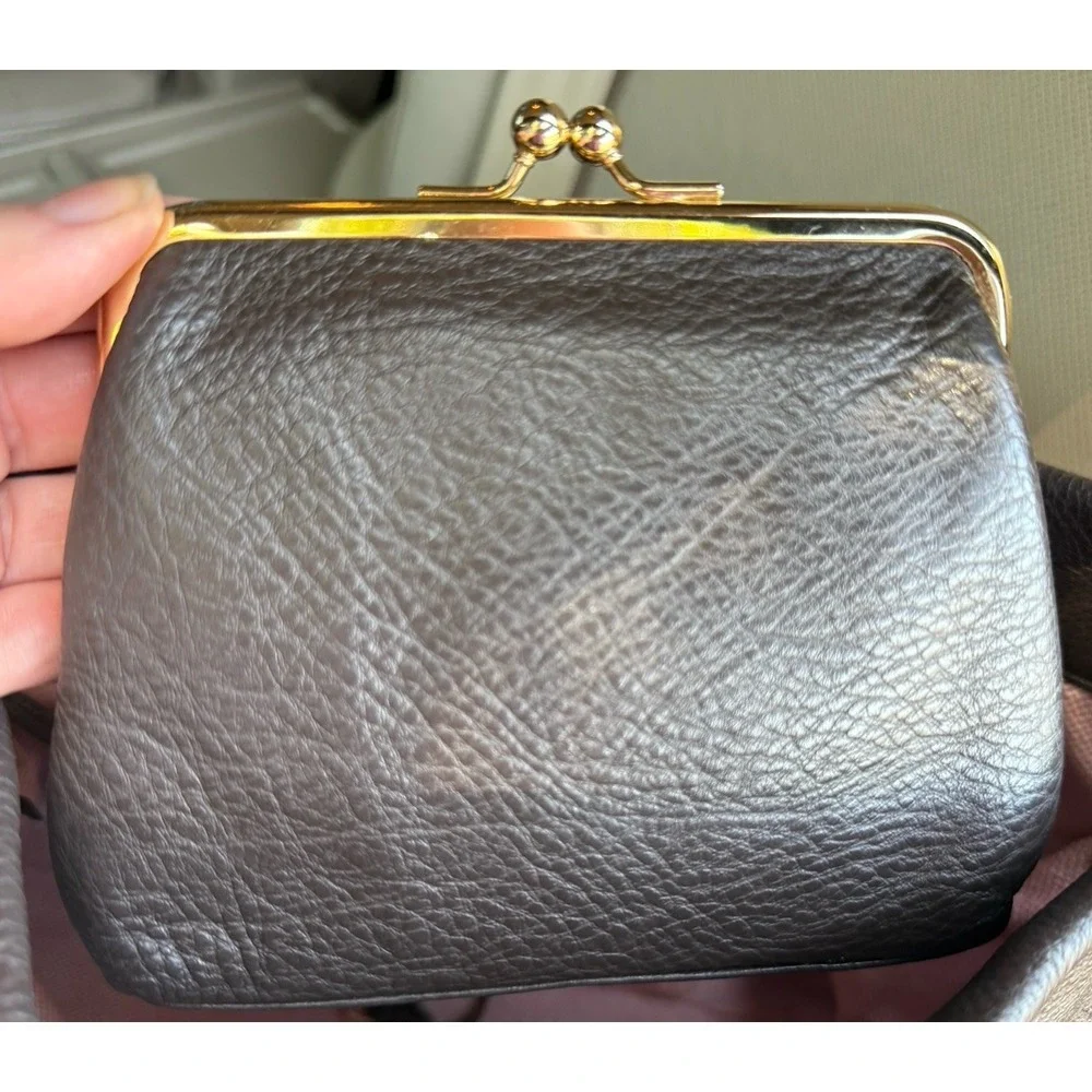 DOONEY & BOURKE Florentine Logo Lock Leather Hobo Bag and Wallet Limited Edition